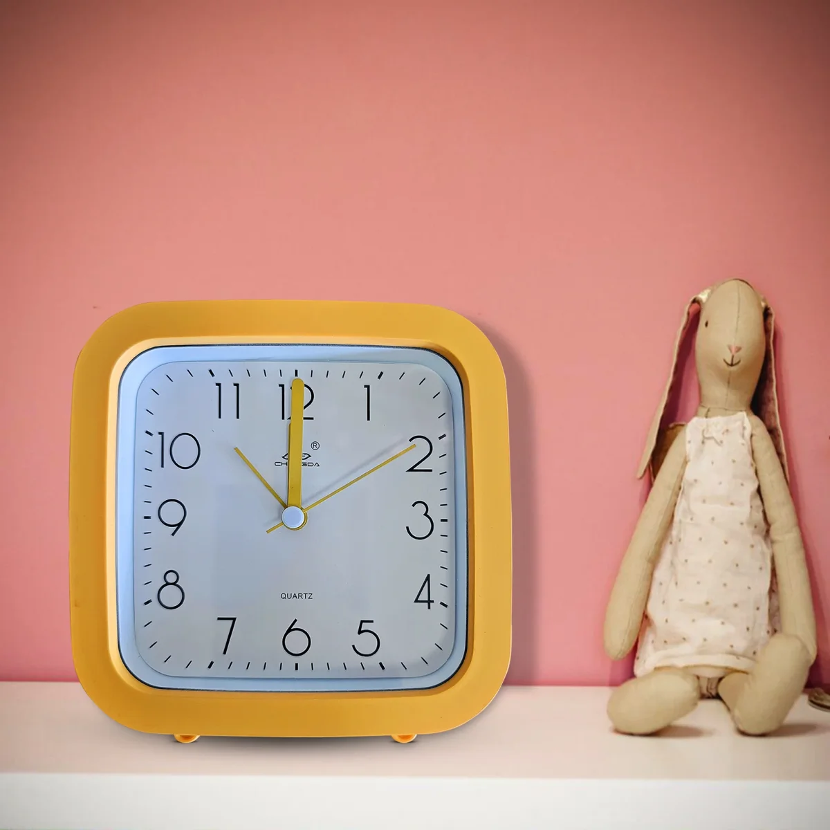 Kleine analoge klokken met wekker voor studenten en kinderen (voor op het nachtkastje, schattig design) ~5234 - Afbeelding 8