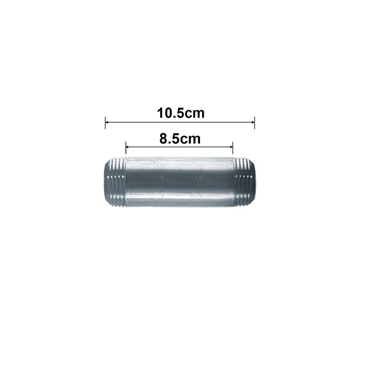 10,5 cm ¾ BSP gegalvaniseerde buigzame buisfittingen van gietijzer met schroefdraad ~1162 - Afbeelding 5