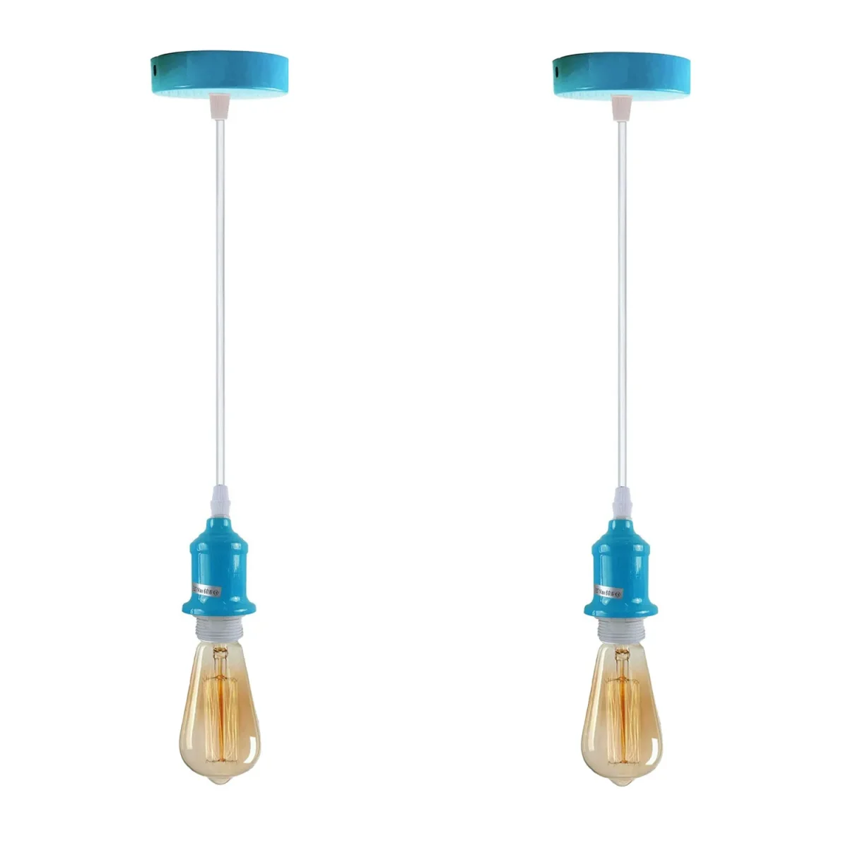 2-pack industriële hanglamp, lampenkap, lamphouder, plafondlamp~4270 - Afbeelding 9