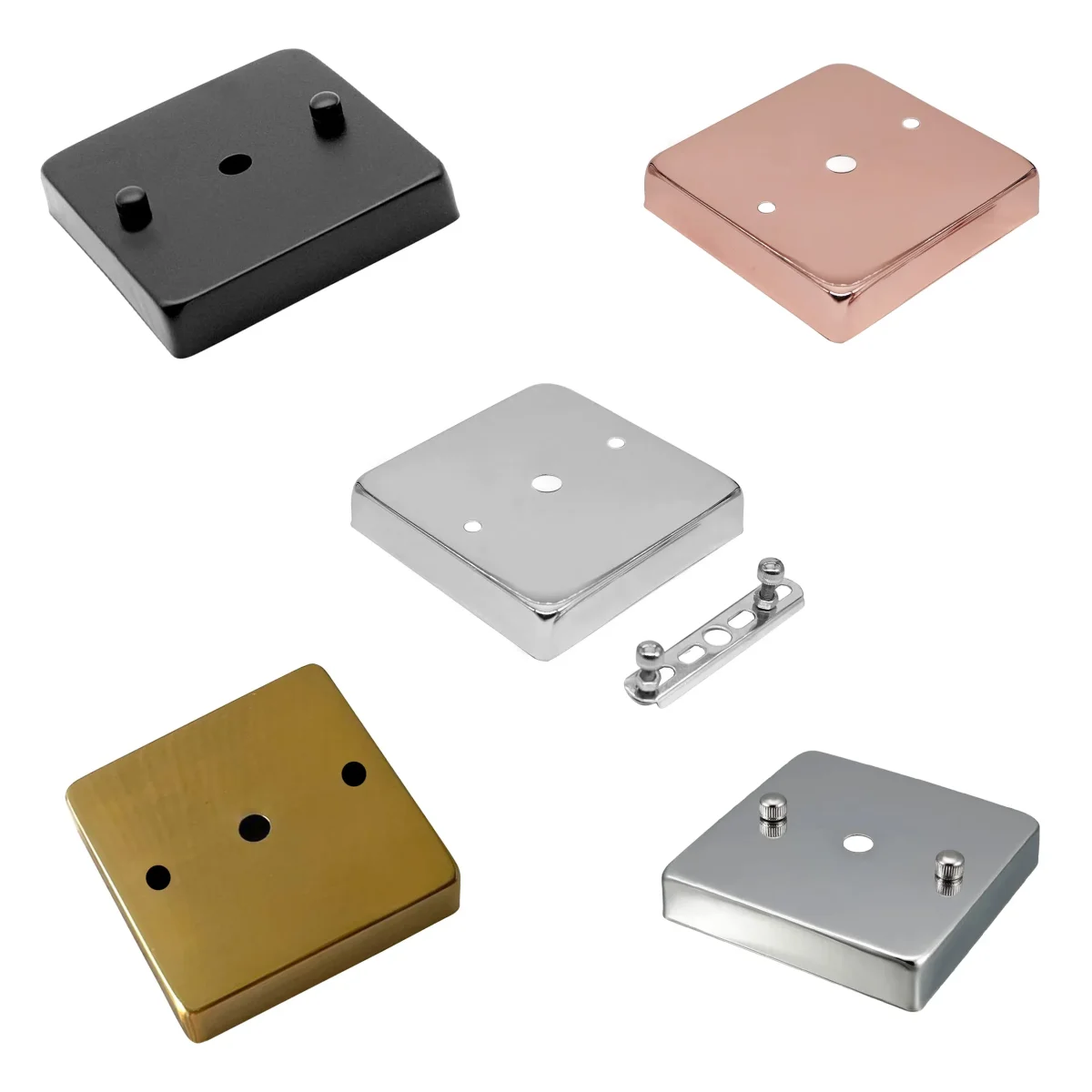 Meerkleurige metalen plafondrozet voor wandmontage ~5833 - Afbeelding 8