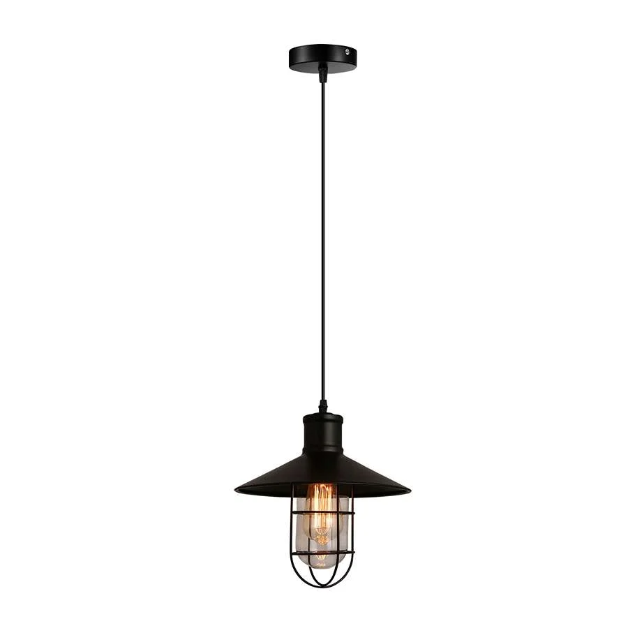 Moderne zwarte enkele hanglamp, perfect voor café, restaurant, bar~ 5142 - Afbeelding 6