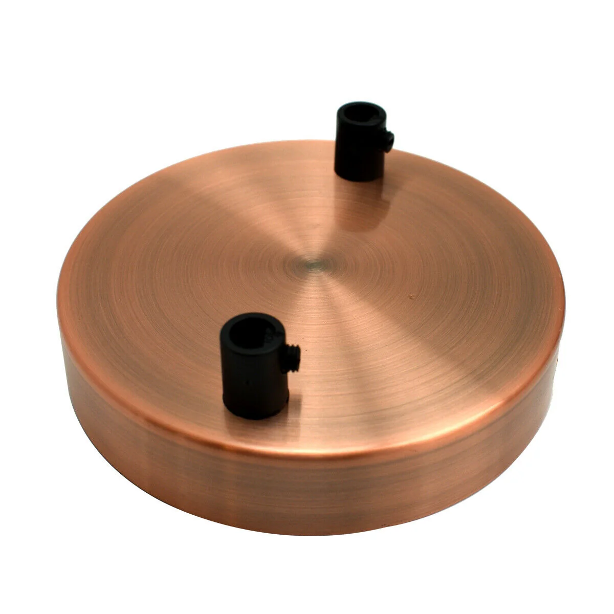 Multi Outlet 2-gats koperen plafondrozet zwarte hanglamp 120x25mm~2882 - Afbeelding 2