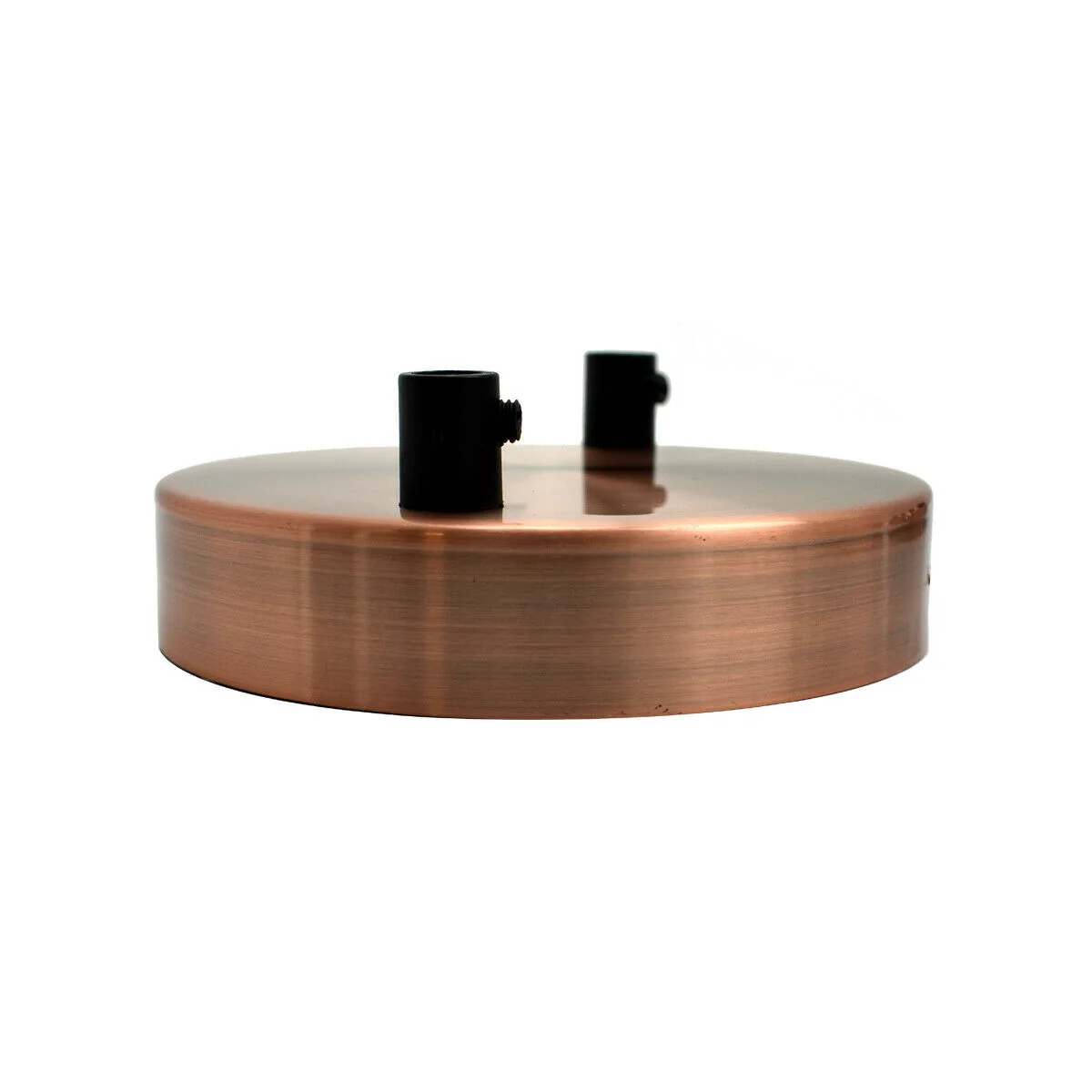 Multi Outlet 2-gats koperen plafondrozet zwarte hanglamp 120x25mm~2882 - Afbeelding 3