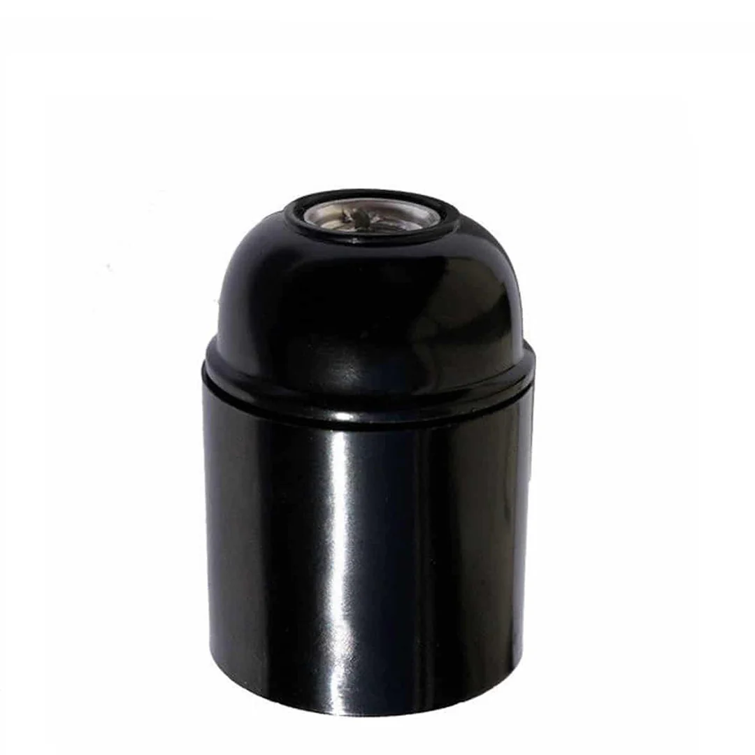 E27 schroef bakelieten lamphouder zwart ~2988 - Afbeelding 5