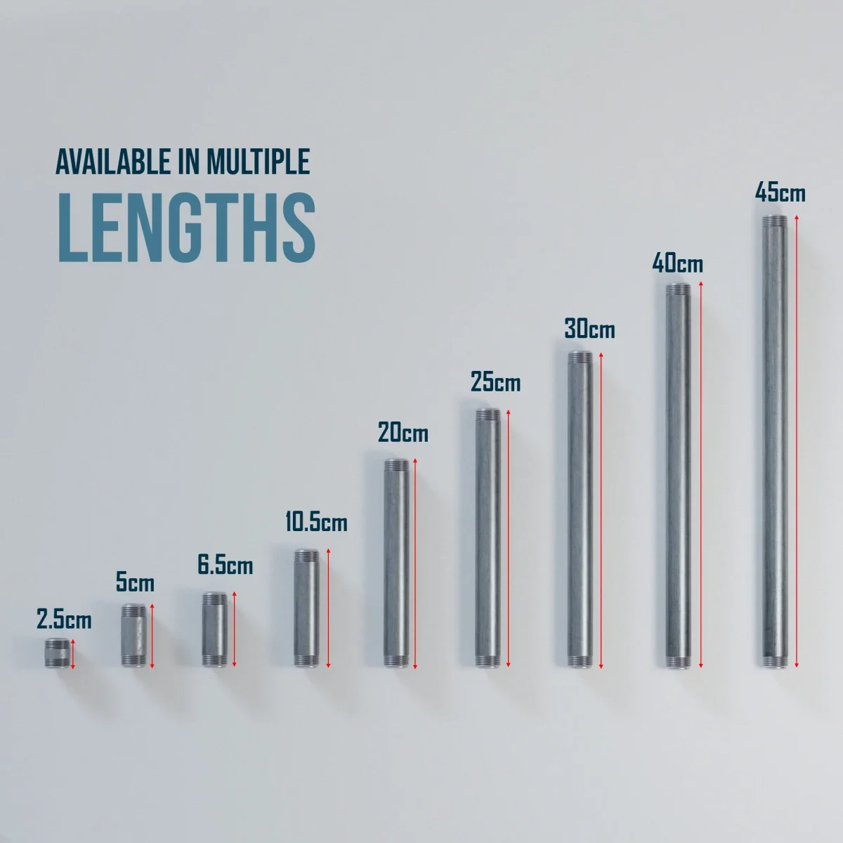 25cm ¾ BSP gegalvaniseerde buizen, ijzeren schroefdraadpijpfittingen ~4564 - Afbeelding 7