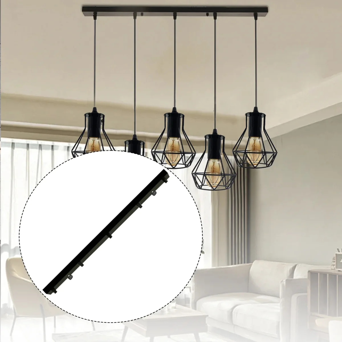 2-5 stopcontact plafondrozet hanglamp armatuur metalen fitting ~4958 - Afbeelding 3