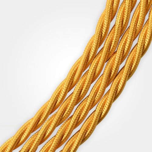 Gold Braided 3 Core Fabric Twisted Cable~6737 - Afbeelding 7