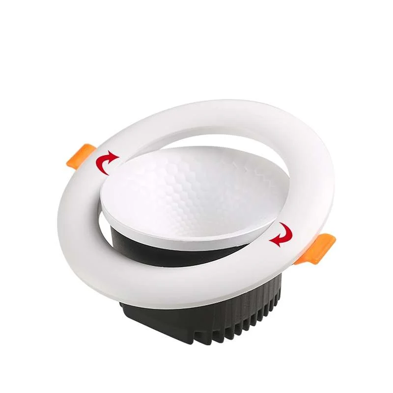 Moderne LED inbouwspot met koel en warm wit rond paneel~4589 - Afbeelding 7