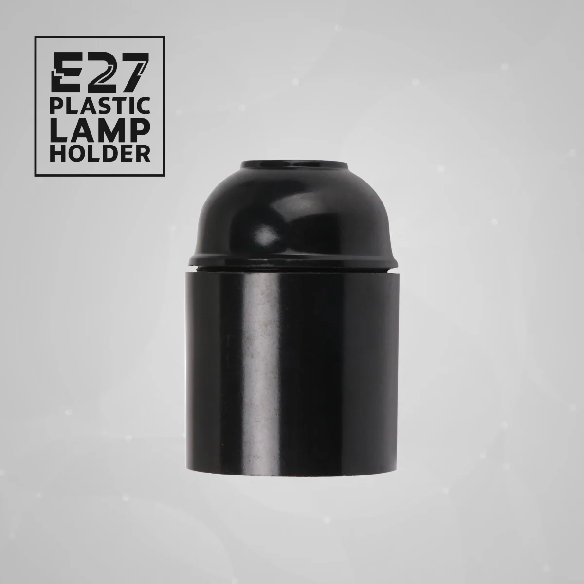 E27 schroef bakelieten lamphouder zwart ~2988 - Afbeelding 2
