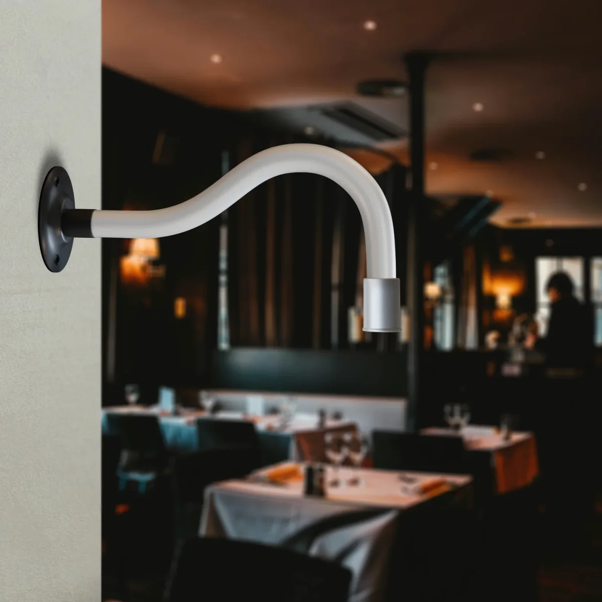 Lichte flexibele LED-wandlamp met zwanenhals voor aan het bed ~5533 - Afbeelding 9
