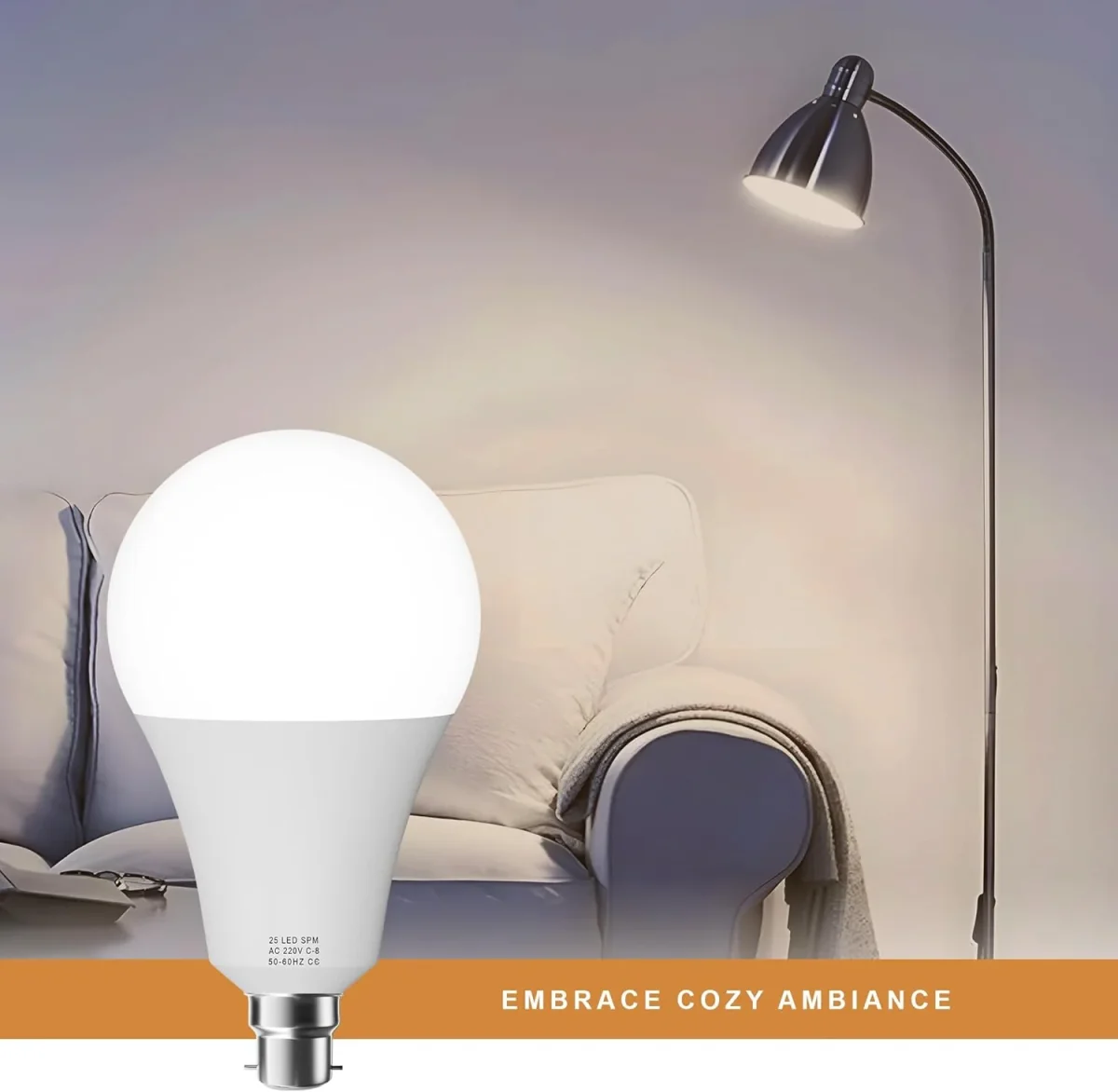 LED GLS 12W B22 Gloeilamp A60 Energiebesparende Lamp Warm Wit Bol~1374 - Afbeelding 2