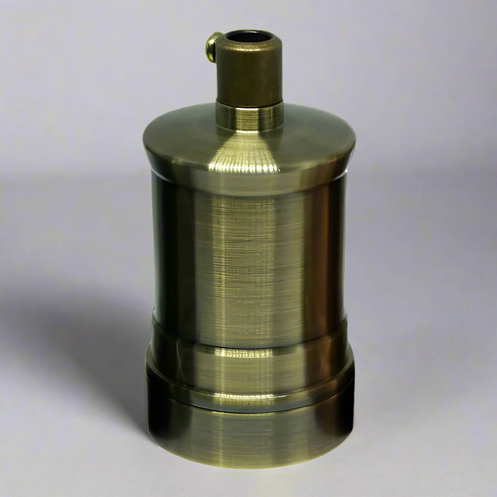 Groene messing E27 vintage industriële lamphouder antieke retro Edison-lampfitting ~ 2960 - Afbeelding 2
