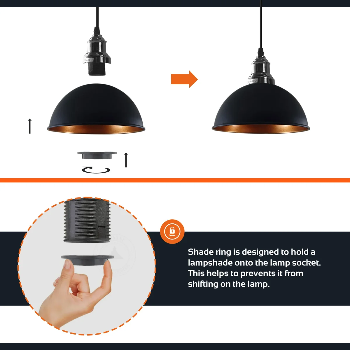 Franse gouden industriële armaturen E27-fitting met 95 cm kabel verlichtingsset ~4456 - Afbeelding 7