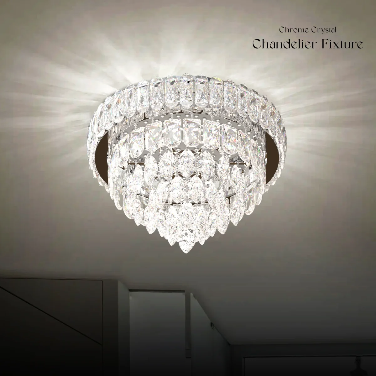 Moderne LED kristallen kroonluchters plafondlamp en hanglamp ~5423 - Afbeelding 4