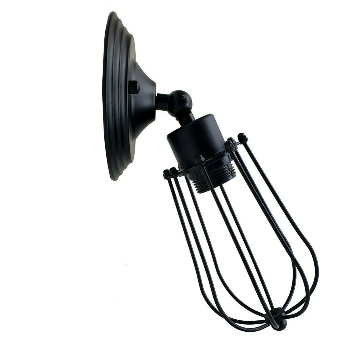 Vintage industriële kooi wandlamp plafondlamp veranda lamp ~3549 - Afbeelding 9