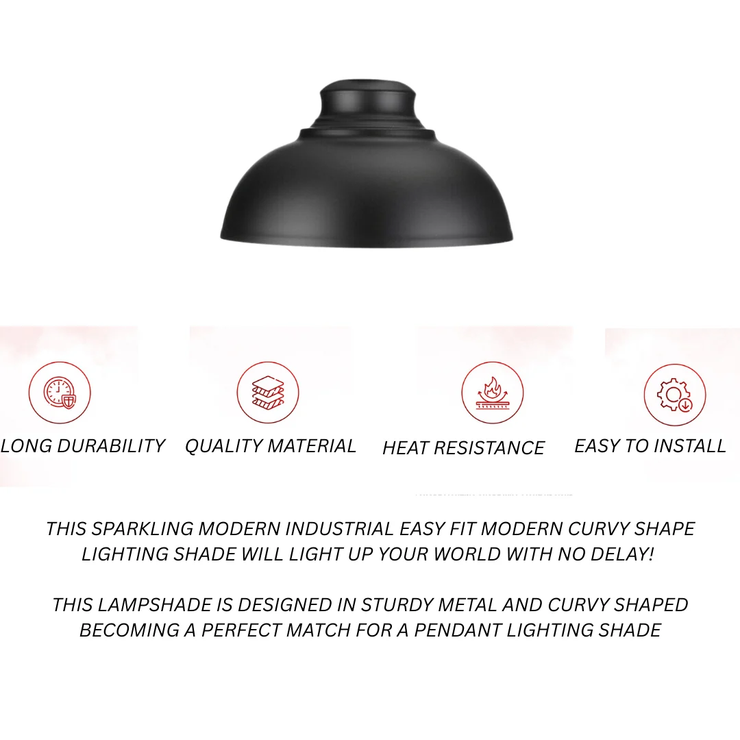 Zwarte metalen retro plafondlamp met eenvoudig te monteren lampenkap~2089 - Afbeelding 4