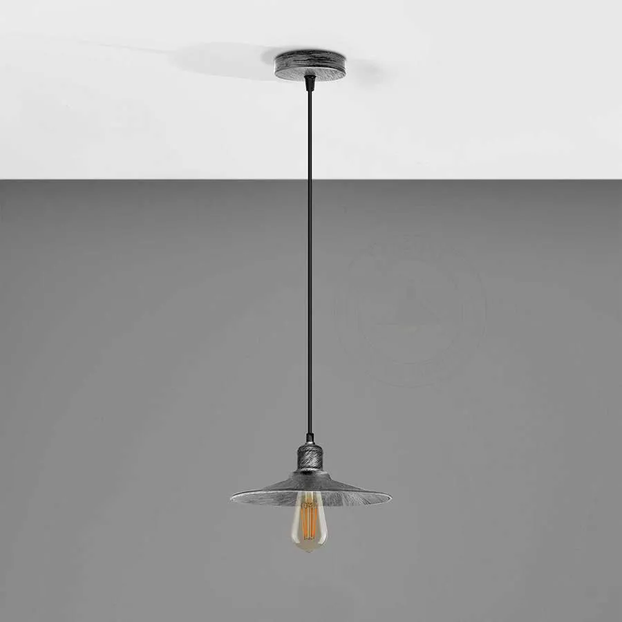 Enkele hanglamp Verstelbare hoogte met metalen kegelvormige kap~ 5137 - Afbeelding 3