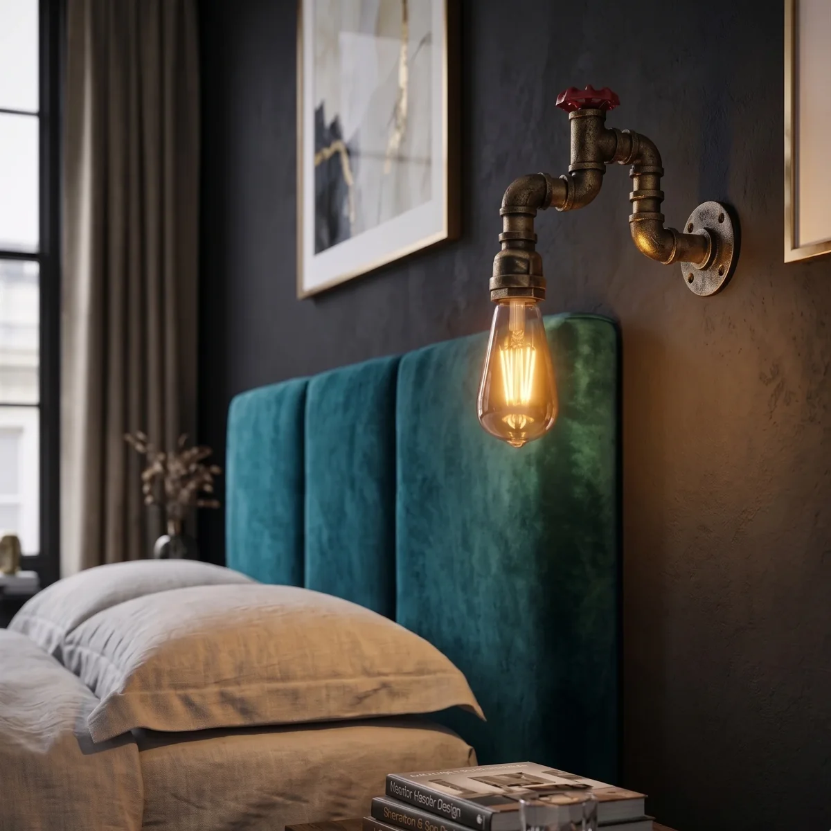 DIY-wandlamp voor waterleiding in de woonkamer~2173 - Afbeelding 2