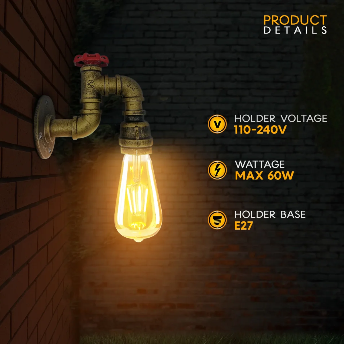 DIY-wandlamp voor waterleiding in de woonkamer~2173 - Afbeelding 3
