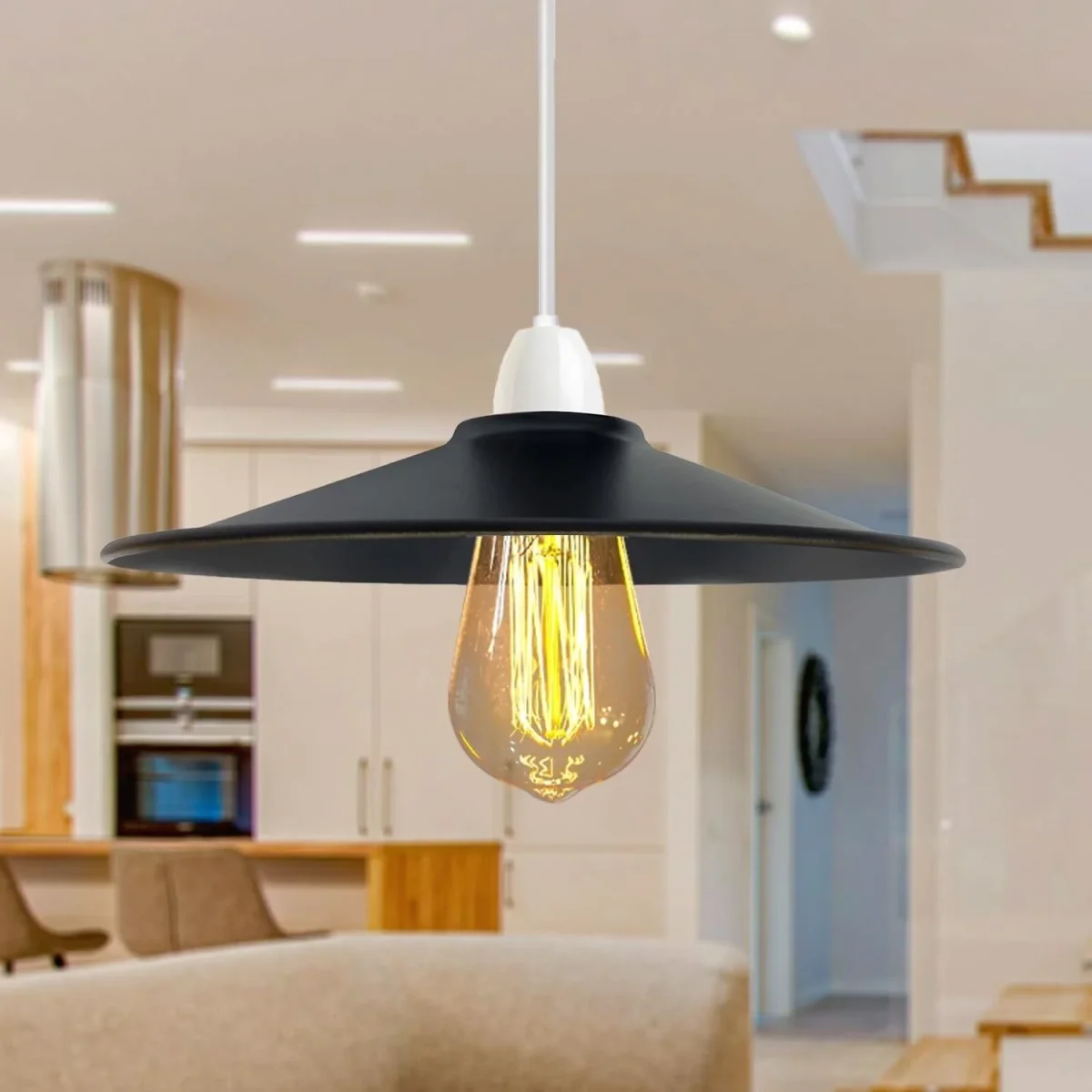 Metalen lampenkap voor moderne hanglamp ~2435 - Afbeelding 2
