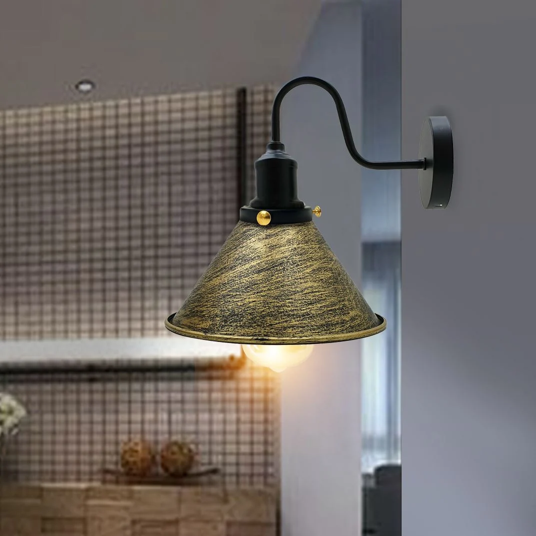 Vintage industriële wandlampen slaapkamer woonkamer ~3388 - Afbeelding 8